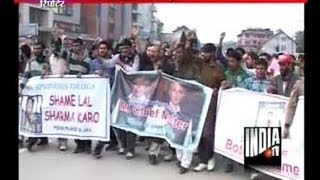 Protest against fake drugs in Kashmir