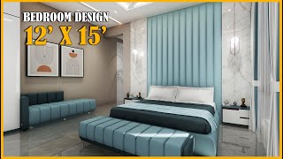 Bedroom Interior Design 12x15 feet Walkthrough #bedroomdesign #interiordesign #bedroom #bedroomdecor