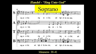 Handel Sing Unto God Soprano Score