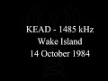 radio kead 1485 khz wake island 14 october 1984