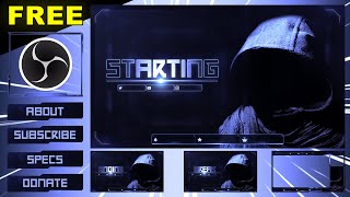 FREE HOLO Twitch Overlay Pack for OBS Studio & setup Tutorial