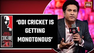 Watch: What Sachin Tendulkar Said On Current ODI Cricket Format At India Today Conclave 2023