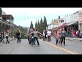 a flash mob takes over downtown mariposa california