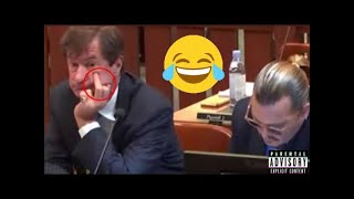 Johnny Depp Lawyer Shows Middle Finger to Amber Heard😂😂