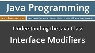 Learn Java Programming - Interface Modifiers Tutorial