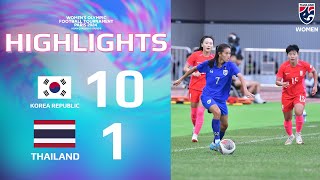 ไฮไลท์ฟุตบอลหญิงโอลิมปิก 2024 รอบคัดเลือก รอบสอง | ทีมชาติเกาหลีใต้ พบ ทีมชาติไทย