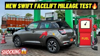 New 2024 Swift Facelift Mileage Test | Tank to Tank Real-Life Condition Mileage