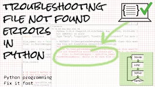 Troubleshooting FileNotFoundError: [Errno 2] No such file or directory: errors in Python Fix it Fast