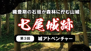 「七尾城跡」織豊期の石垣が森林に佇む山城（石川県七尾市）