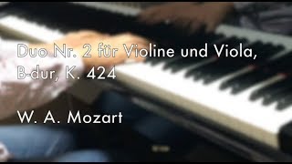 W. A. Mozart, Duo für Violine und Viola Nr. 2, B-dur, K. 424(No editing)