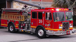 LACoFD Engine 20 \u0026 Squad 20 Responding