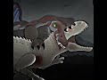 indominus rex vs tyrannosaurus x spinosaurus jurassicworld jurassicpark shorts animation edit