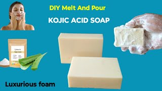 Homemade Real Kojic acid Soap | to remove all stubborn dark spots \u0026 pigmentations.