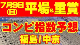 【平場予想】7月9日(日)福島･中京の平場と重賞レース予想・七夕賞【コンピ指数】