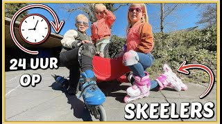 24 UUR OVERLEVEN OP DE SKEELERS 🙄 | Bellinga Vlog #2435