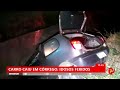 Carro cai córrego em Três Pontas