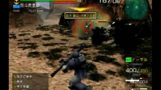 PS2版機動戦士ガンダム連邦VSジオンD　旧ザク一人旅　1/4