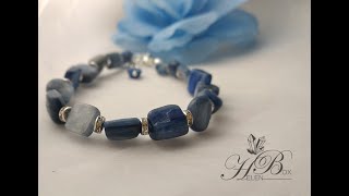 Натуральный камень Кианит (Blue Kyanite Stone) украшения из Кианита