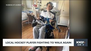 Local hockey player fighting to walk again