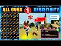 All Gun Headshot Sensitivity Setting After New OB46 Update | Free Fire Max Auto Headshot Sensitivity