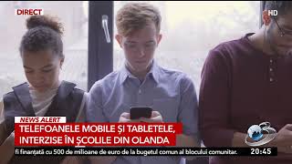 Telefoanele mobile și tabletele, interzise în școlile din Olanda