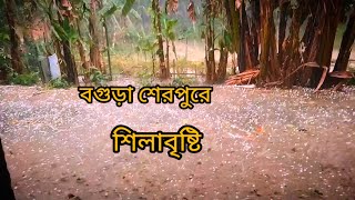 বগুড়া শেরপুরে শিলাবৃষ্টি