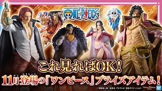 【ワンピース】これ全部クレーンゲームでゲットできる！「ワンピース」11月登場のプライズアイテム全13商品まとめ！！【バンマニ!】【BANDAI SPIRITS公式】