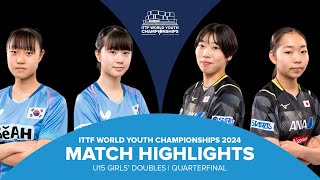 Choi/Heo vs Shintani/Takahashi | U15 GD-QF | ITTF World Youth Championships 2024