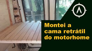 Montei a cama retrátil do motorhome. #008 #motorhomeartesanal