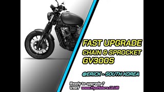 Hyosung GV300S - Quick Walkaround with an upgraded faster sprocket \u0026 chain kit.