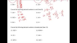 Java CNS Conversion Worksheet #2