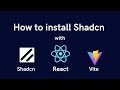 How to install Shadcn using React and Vite, Typescript | Setup Shadcn UI for Beginners