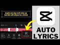 How To Add Auto Lyrics In CapCut (Easy Tutorial)