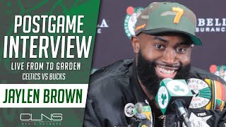 Jaylen Brown on Sam Hauser Alley-Oop: “I Said Fu*k It" | Celtics vs Bucks 11/22/23