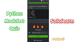 Python Module 2 Quiz ✅