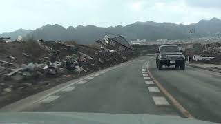 岩手県釜石市鵜住居地区の現況を車載カメラから2011/03/23　東日本大震災から12日後　http://sawadahiroyasu.com/