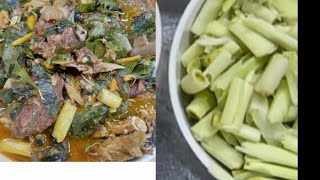 Achara soup and oha combo.  This is the best recipe