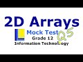 2D Array Mock Test | Question 5