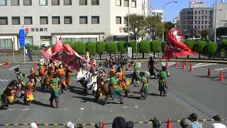 「愛知淑徳大学鳴踊『ど踏ん張れ！！』」安濃津よさこい2024　津駅前会場