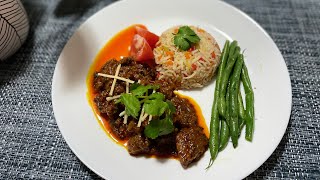 How to prepare Lamb Rogan Josh and Rice Pilaf