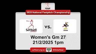 Softball NZ | 2025 NFC Championship | Women | Canterbury v Hawkes Bay 21-2-25 1pm Game 27