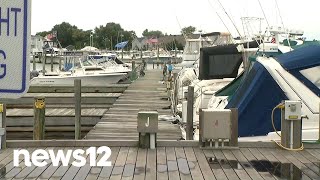 Suffolk police probe racist graffiti found on 2 boats in Bay Shore Marina | News 12