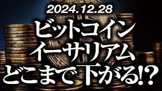 ビットコイン・イーサリアムどこまで下がる！？［2024/12/28］【仮想通貨・BTC・ETH・FX】※2倍速推奨