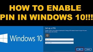 HOW TO ENABLE PIN ON SIGN ON FOR WINDOWS 10