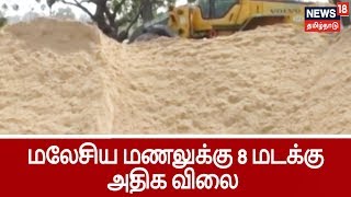 மலேசிய மணலுக்கு 8 மடக்கு அதிகமாக தமிழக அரசு விலை நிர்ணயம்