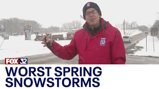 Chicago weather: A look at some of the city's biggest spring snowstorms