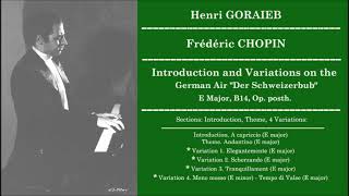 Henri Goraieb - Chopin - Introduction and Variations on the German Air 