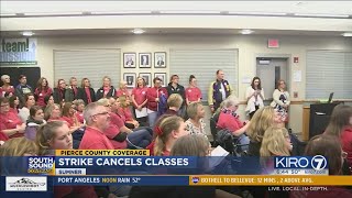 VIDEO: Classes canceled by paraeducators' strike in Bonney Lake, Sumner