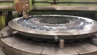 Machining of flange - cement machinery steel castings