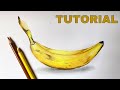 How To Draw A Banana | Color Pencil Tutorial